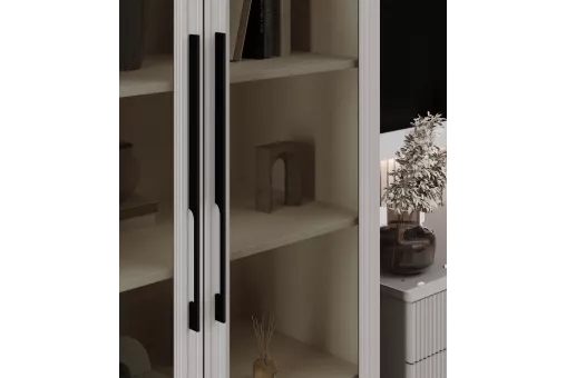 Витрина Стелла 2-ств ярко серый