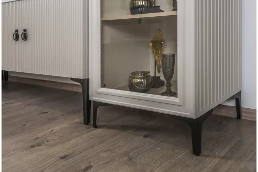 Витрина Стелла 1-ств ярко серый