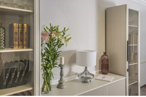 Витрина Стелла 1-ств ярко серый