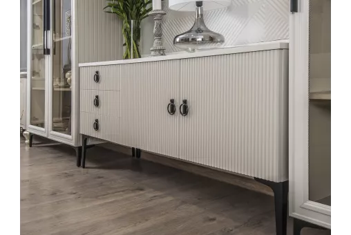 Гостиная Стелла 1+тв+2 ярко серый