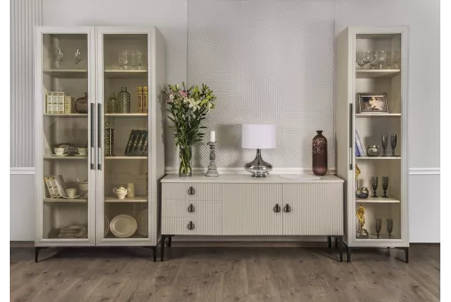 Гостиная Стелла 1+тв+2 ярко серый