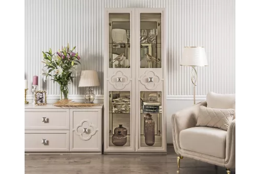 Витрина Фелисия 2-ств бежевый