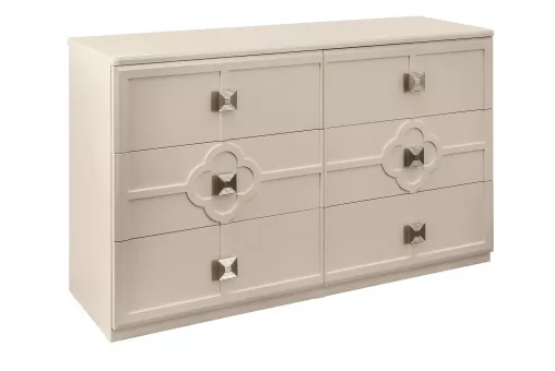 Комод Фелисия 6 ящиков бежевый
