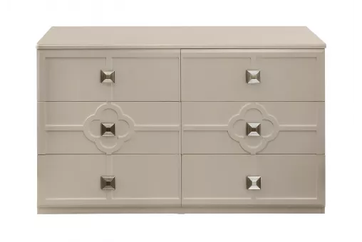Комод Фелисия 6 ящиков бежевый