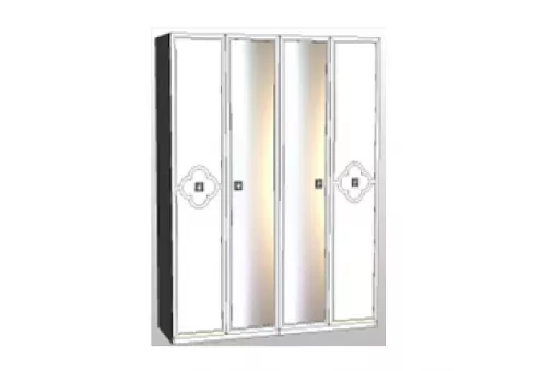 Шкаф Фелисия 4-дверный бежевый