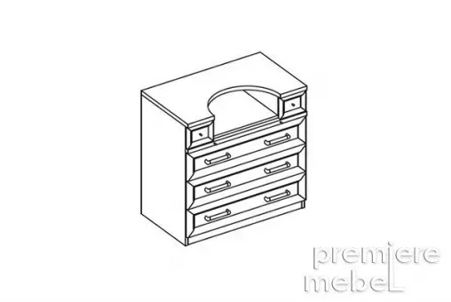 Комод 5 ящиков  Кт 35.585