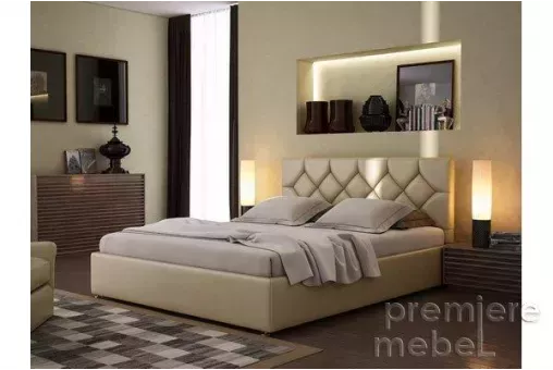 Кровать Эшли 1,6 м с подъемным механизмом и ящиком для белья