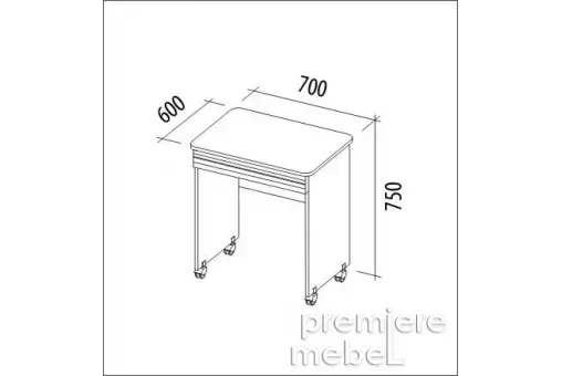 Стол компьютерный Бриз