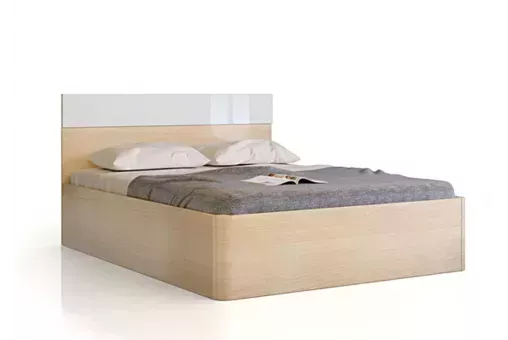 Кровать СВ-540 «Николь» (Ирис) кремона / белый