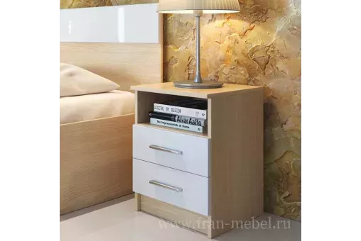 Тумба прикроватная СВ-541 «Николь» (Ирис) кремона / белый