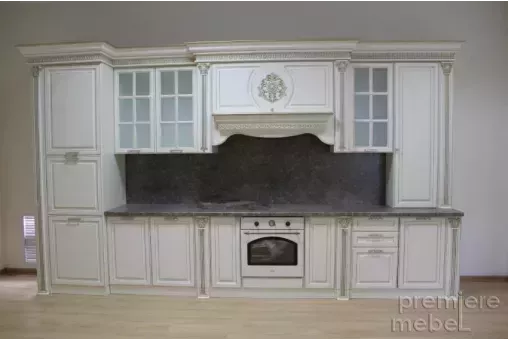 Кухня Валенсия 4,2 м прямая (Буденновская МК), крем
