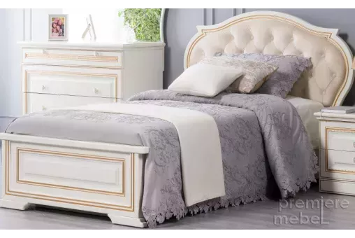 Кровать 1200x2000 с мягким изголовьем (Антивандальная ткань) - 21261