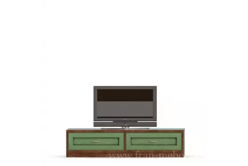 Тумба (2 ящика) СВ-369 «Диего» (Барокко) зеленый