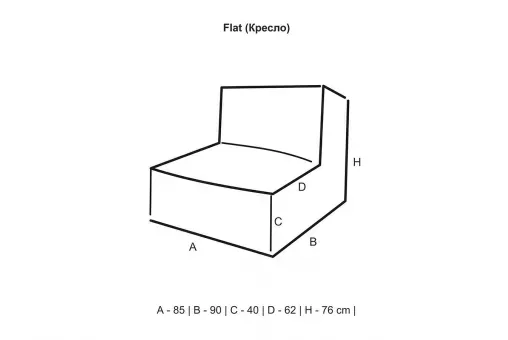 Диван модульный угловой Flat