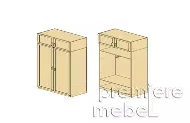 ЯСО.05.12 Шкаф для одежды с 2 зеркалами