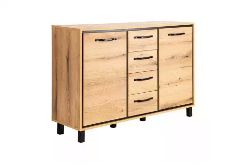 Двухстворчатый комод Мельбурн 1012 с 4 ящиками