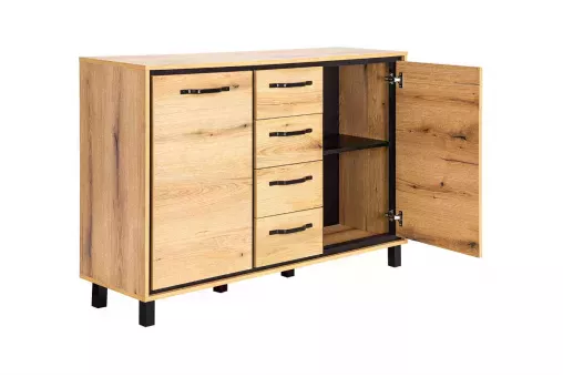 Двухстворчатый комод Мельбурн 1012 с 4 ящиками