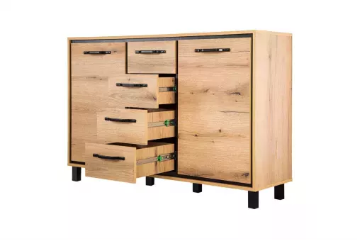 Двухстворчатый комод Мельбурн 1012 с 4 ящиками