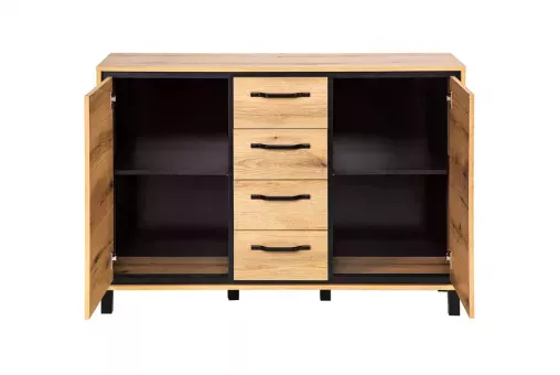 Двухстворчатый комод Мельбурн 1012 с 4 ящиками