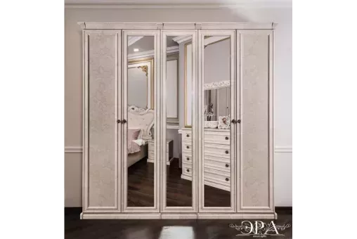 Шкаф Афина 5-дверный крем корень