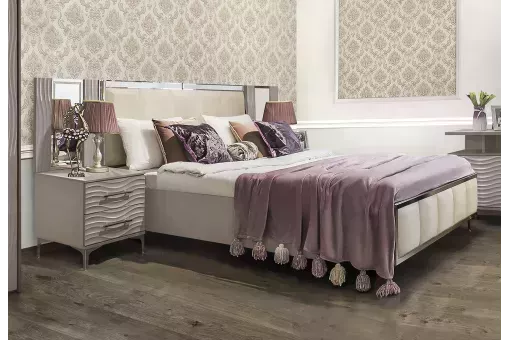 Кровать Gravita 160x200 см серый камень глянец
