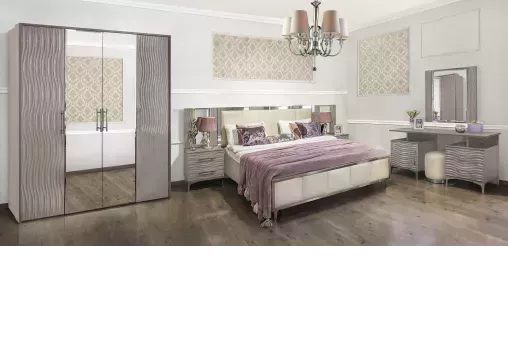 Кровать Gravita 160x200 см серый камень глянец
