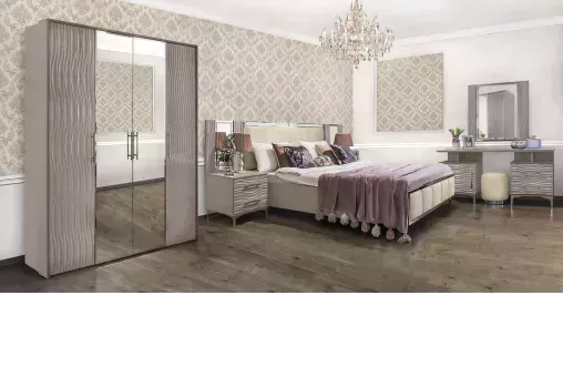 Кровать Gravita 160x200 см серый камень глянец