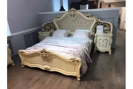Кровать Джоконда 160х200 см крем глянец