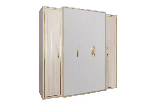 Шкаф Замира 5-дверный бежевый