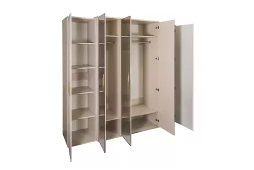 Шкаф Замира 5-дверный бежевый
