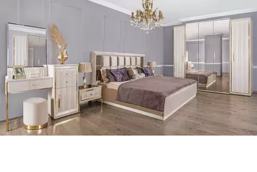 Шкаф Замира 5-дверный бежевый