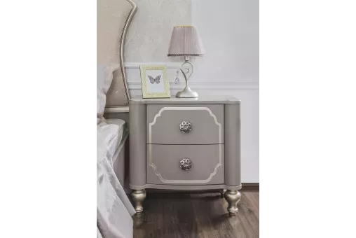 Тумба прикроватная Лали серый камень