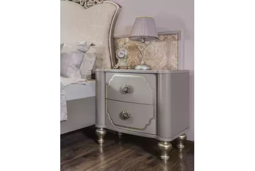 Тумба прикроватная Лали серый камень