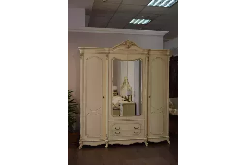 Спальня Мона Лиза крем с мягким изголовьем