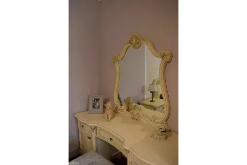 Спальня Мона Лиза крем с мягким изголовьем