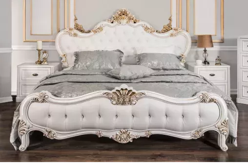 Кровать Натали 160х200 см белый глянец