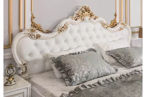 Кровать Натали 160х200 см белый глянец