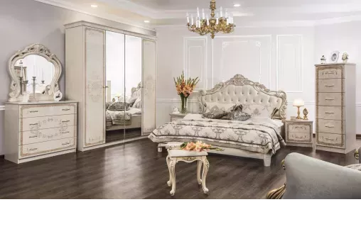 Тумба прикроватная Патрисия крем корень глянец