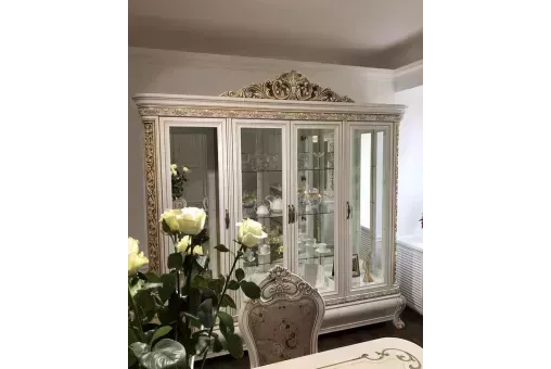 Сервант Алсу белый глянец