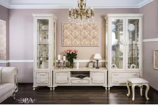 Витрина Патрисия 1-ств крем корень глянец