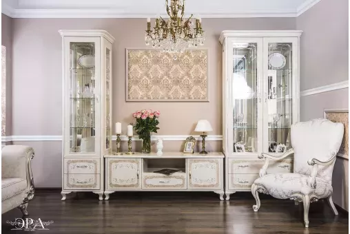 Витрина Патрисия 1-ств крем корень глянец