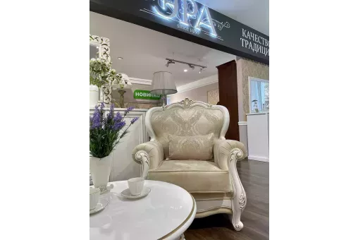 Кресло Натали белый глянец