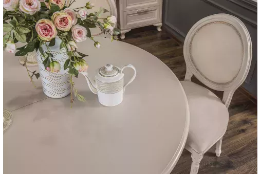 Стол Мокко круглый бежевый