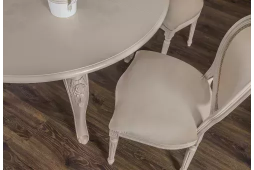 Стол Мокко круглый бежевый