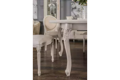 Стол Мокко круглый бежевый