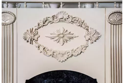 Верона секция напольная центральная со столешницей под духовой шкаф крем глянец