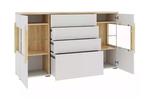 Двухстворчатый комод Куба 1709 с 4 ящиками