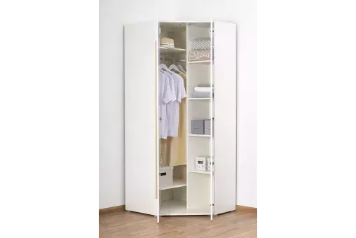 Двухдверный угловой шкаф Куба 1725