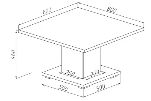 Журнальный стол Куба 1711