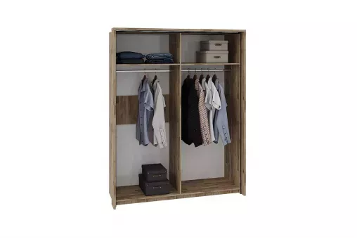 Двухдверный шкаф-купе Кения 5001, 180х65х226 см